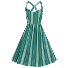 Load image into Gallery viewer, Titta Mint Stripe Swing Dress

