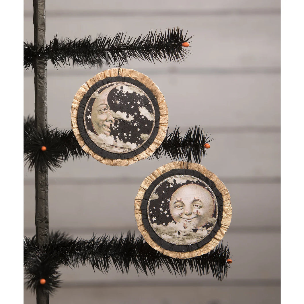 Man In The Moon Disk Ornaments- More Styles Available!