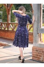Load image into Gallery viewer, Trixie Celestial Velvet Swing Dress

