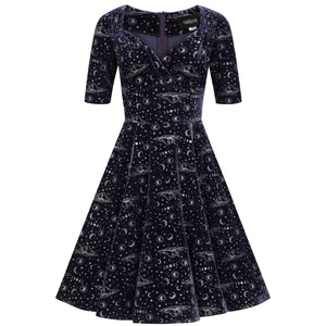 Trixie Celestial Velvet Swing Dress Pink House Boutique Trixie Celestial Velvet Swing Dress Pink House Boutique