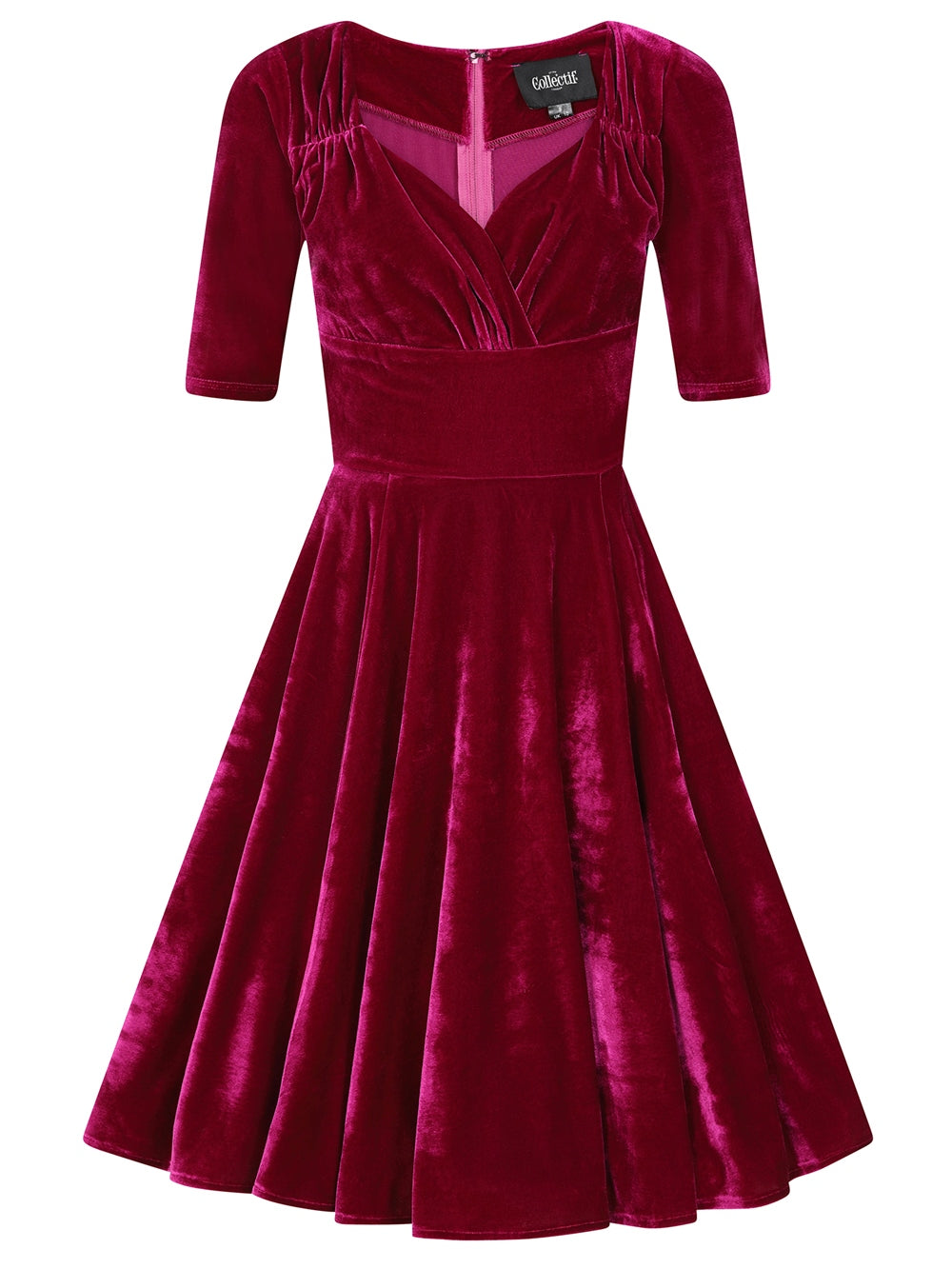 Midnight Magenta Trixie Velvet Doll Dress