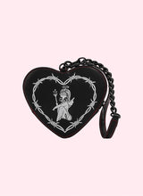 Load image into Gallery viewer, Valfre Black Heart Angel Devil Coin Purse Wallet
