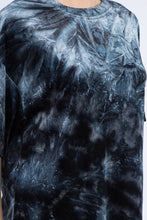 Load image into Gallery viewer, Deep Ocean Velvet Tie Dye Top
