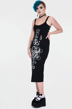 Load image into Gallery viewer, Snakes and Symbols Ladder Back Tank Dress

