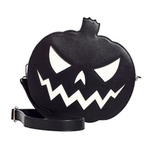 Load image into Gallery viewer, Pumpkin Sparkle Purse- Black and White
