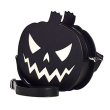 Load image into Gallery viewer, Pumpkin Sparkle Purse- Black and White
